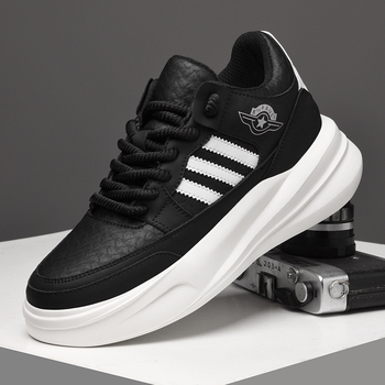 Platform cipele s gornjim dijelom od kože, okrugli vrh, vezanje, prozračna mreža unutar, gumena potplat