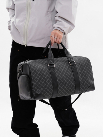 Saro xi velika kapaciteta putna torba – PVC, unisex, geometrijski uzorak, podstava od poliestera, 20–35L