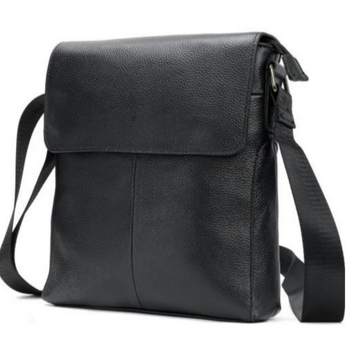 Muška crossbody torba - Koža prve klase, Otpornost na habanje, Model Z1042, Prava koža, Podstava od poliestera