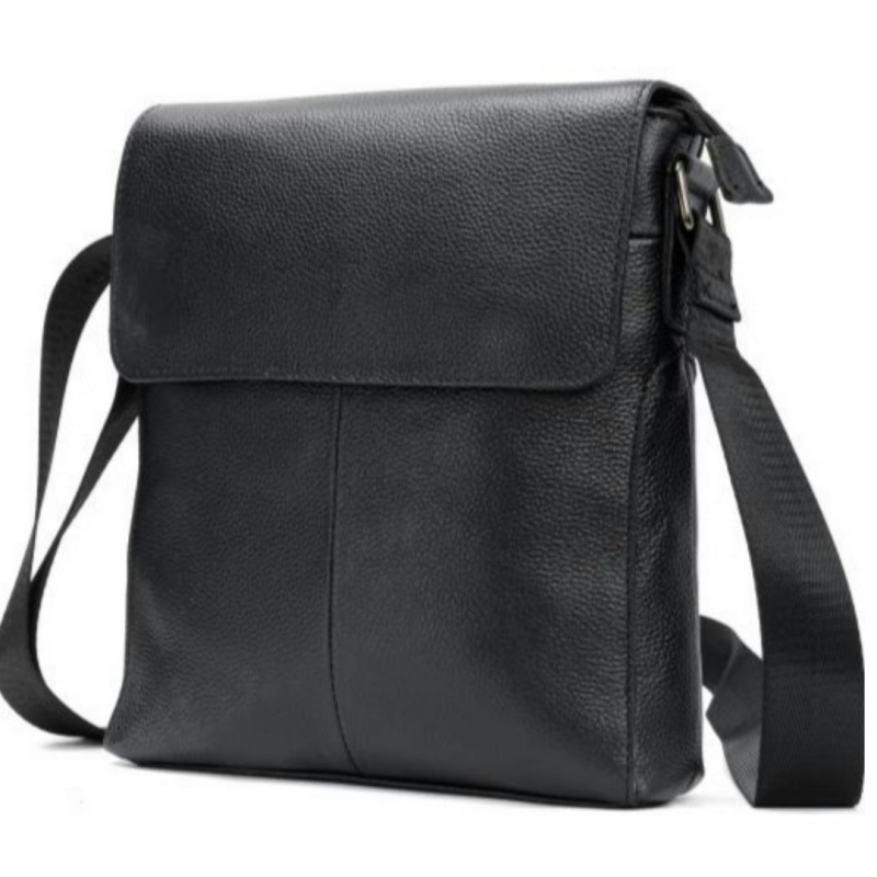 Muška crossbody torba - Koža prve klase, Otpornost na habanje, Model Z1042, Prava koža, Podstava od poliestera