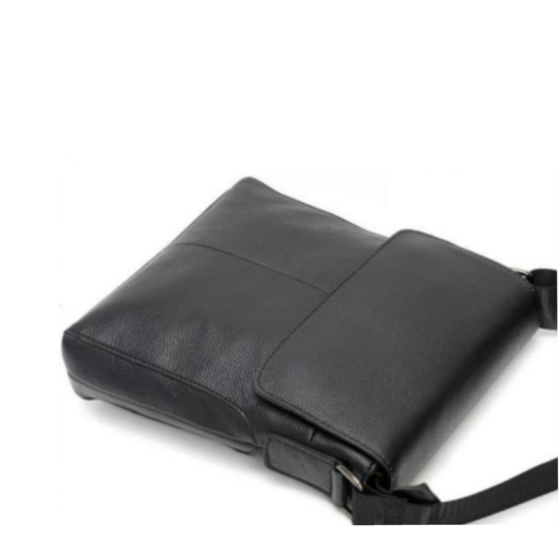 Muška crossbody torba - Koža prve klase, Otpornost na habanje, Model Z1042, Prava koža, Podstava od poliestera