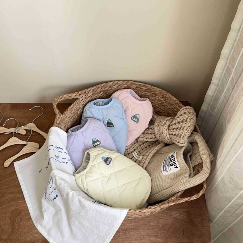 Utaqu pet márkájú ujjatlan mellény háziállatoknak – akril anyag, szabadidős stílus, ruházat téli használatra