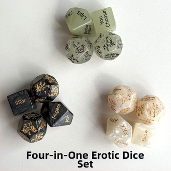 Četiri u jednom svijetleći višestrani set kockica, akril, 5000 komada, za šah i kartične igre