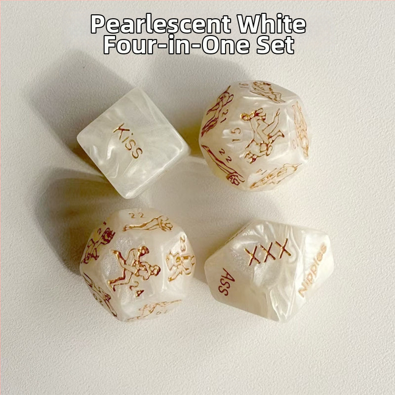 Četiri u jednom svijetleći višestrani set kockica, akril, 5000 komada, za šah i kartične igre