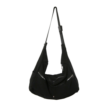 Muška crossbody torba od platna, prozračna, jednobojni uzorak, model 307, podstava od poliestera