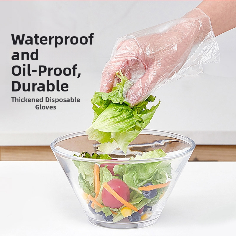 Jednokratne rukavice visoke kvalitete hrane, plastične, prozirne, debljina 0.4–1.2, zaštita od prašine