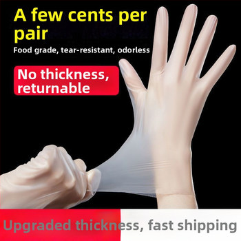 Jednokratne rukavice od PVC-a, prehrambena kvaliteta, prozirne, uobičajene debljine, pogodne za catering i pečenje