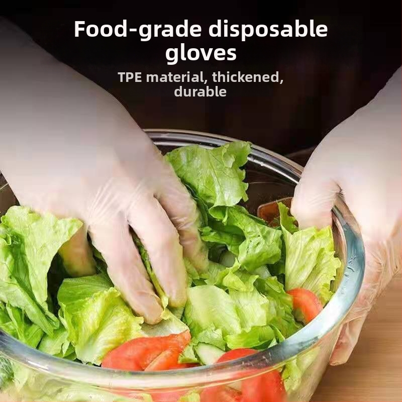Jednokratne rukavice od PVC-a, prehrambena kvaliteta, prozirne, uobičajene debljine, pogodne za catering i pečenje