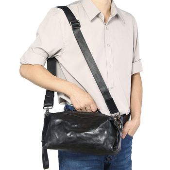 Muška crossbody torba od prave kože, ulični stil, prozračna i vodootporna