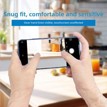 Jednokratne PVC rukavice za hranu – vodootporne, otporne na ulje, kompatibilne s zaslonom osjetljivim na dodir, nepropusne, debljina ≤0,05 mm