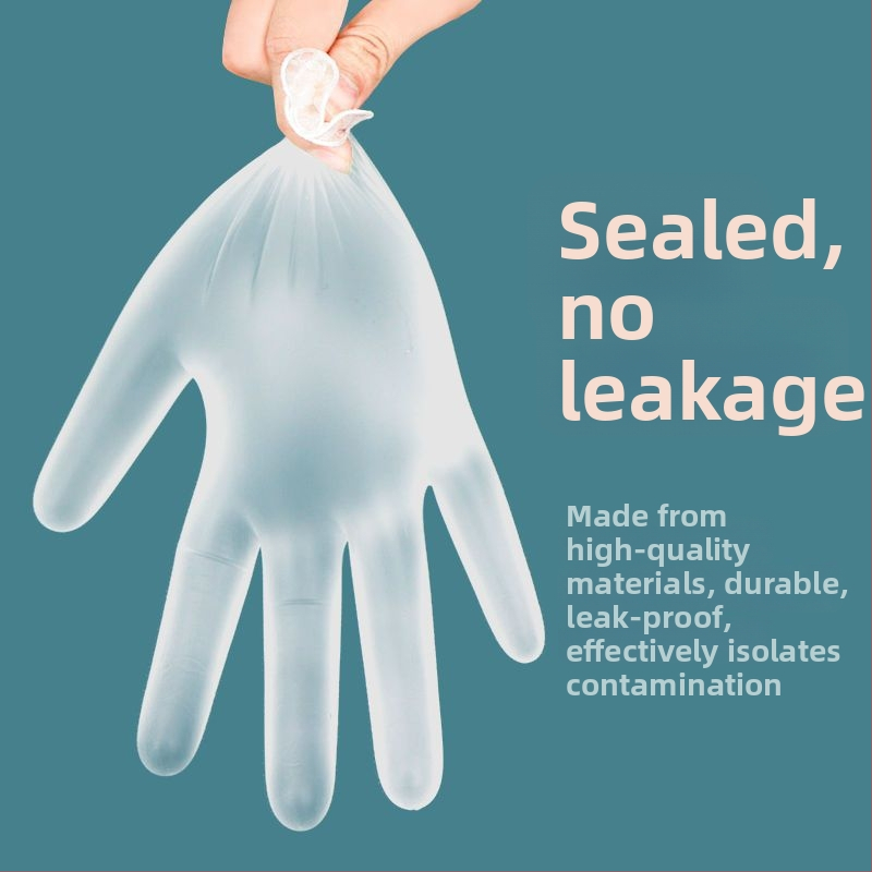 Jednokratne PVC rukavice za hranu – vodootporne, otporne na ulje, kompatibilne s zaslonom osjetljivim na dodir, nepropusne, debljina ≤0,05 mm