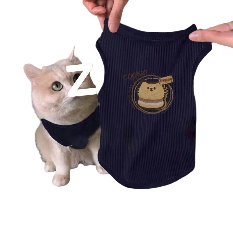 Ljetna vestica za mačke od ledenog satena – prozračna, protiv ispadanja dlake, slatka odjeća za mačiće (Materijal: Metal; Spol: Univerzalno; Kategorija: Odjeća za kućne ljubimce)