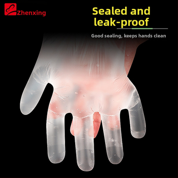 Jednokratne plastične rukavice, prehrambena kvaliteta, protuklizne, prozirne, za kuhinju i rukovanje hranom