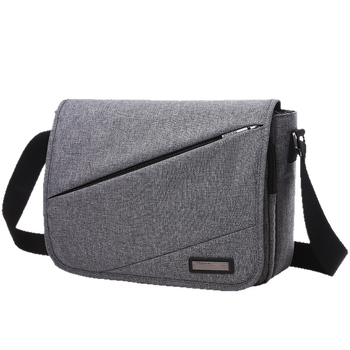 Muška platnena crossbody torba, urbanističkog minimalističkog stila, vodootporna i prozračna, velikog kapaciteta (Canvas; urbanistički minimalistički stil; vodootporna; prozračna; velikog kapaciteta)