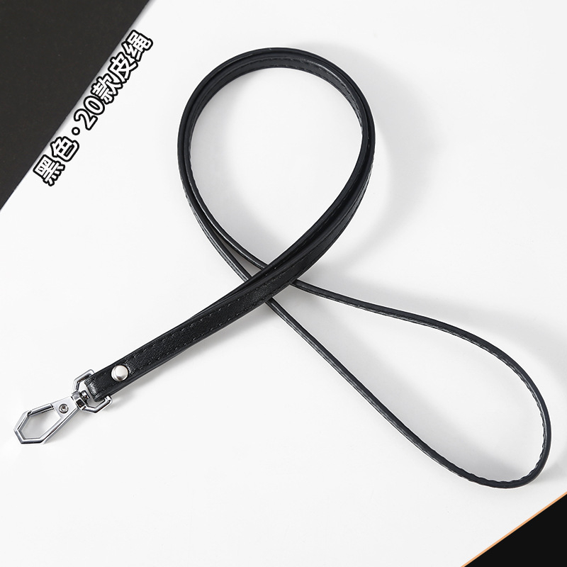 Ланярд за телефон с джоб за карта, Ultrafilm кожа, модерна простота, Kim Peak Ikadi