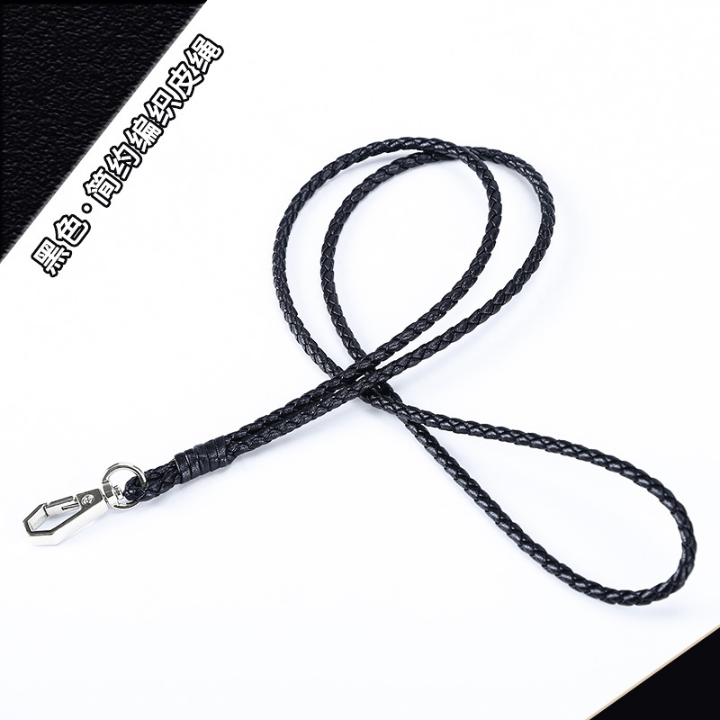 Ланярд за телефон с джоб за карта, Ultrafilm кожа, модерна простота, Kim Peak Ikadi