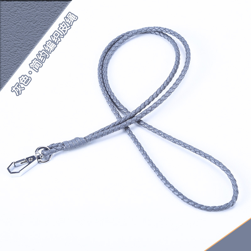 Ланярд за телефон с джоб за карта, Ultrafilm кожа, модерна простота, Kim Peak Ikadi