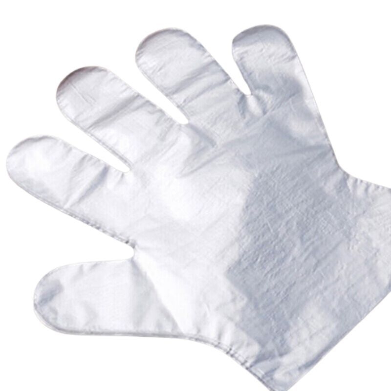 Еднократни полиетиленови ръкавици за кетъринг и домакинство, многофункционални, хранителни, водоустойчиви, 100 бр./пак