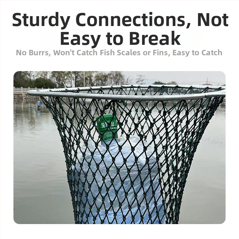 Δίκτυο αλιείας με μεταλλική λαβή και επίπεδη κεφαλή για ιχθυοκαλλιέργεια – Μάρκα: Fishing Tackle – Εξοπλισμός ενυδρείου