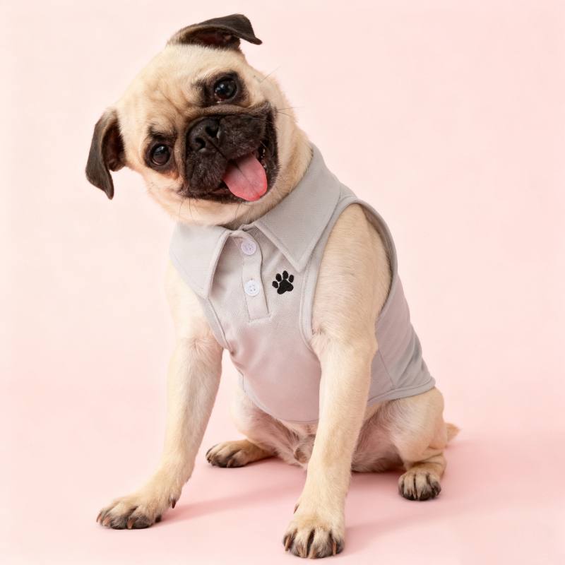 Поло тениска за домашни любимци, ежедневен стил, полиестер, целогодишна употреба, Wpet