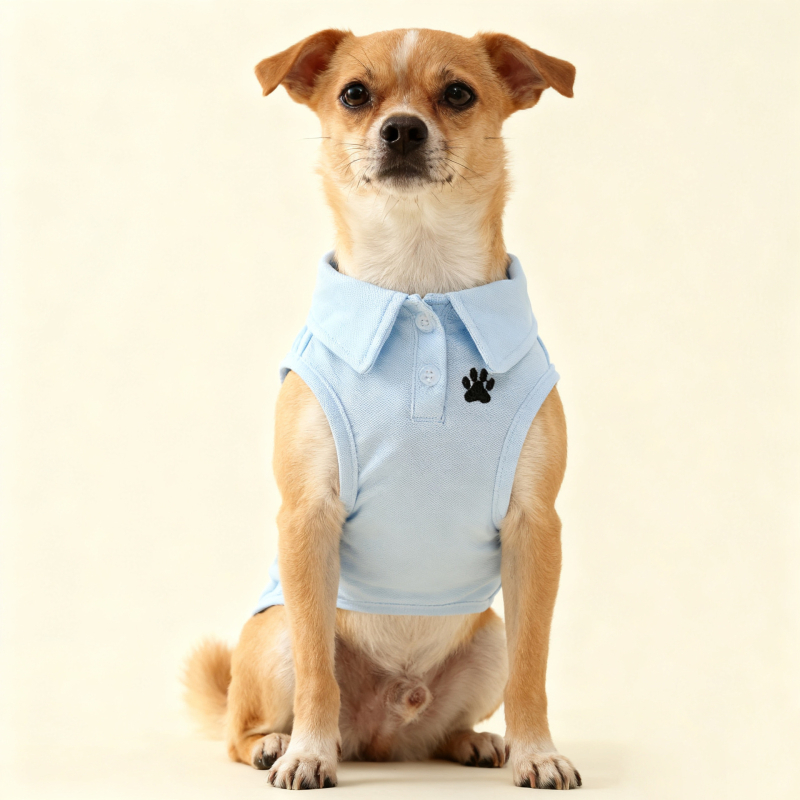 Поло тениска за домашни любимци, ежедневен стил, полиестер, целогодишна употреба, Wpet