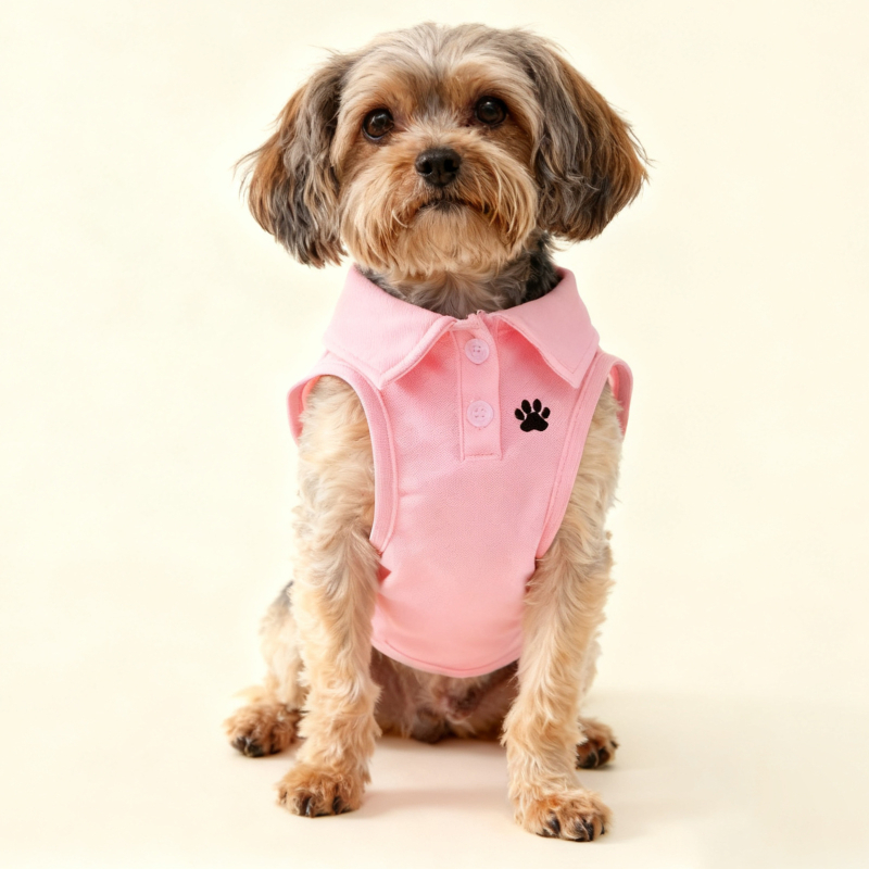 Поло тениска за домашни любимци, ежедневен стил, полиестер, целогодишна употреба, Wpet