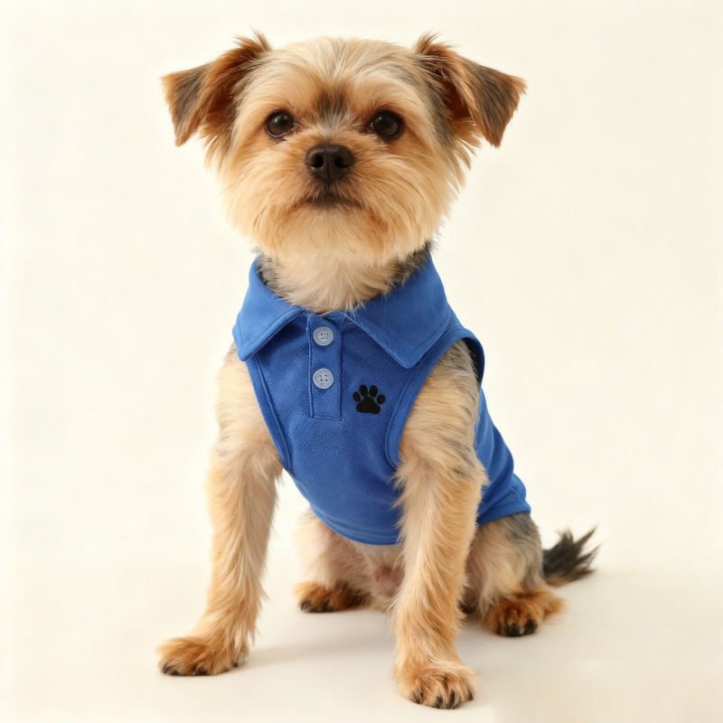 Поло тениска за домашни любимци, ежедневен стил, полиестер, целогодишна употреба, Wpet