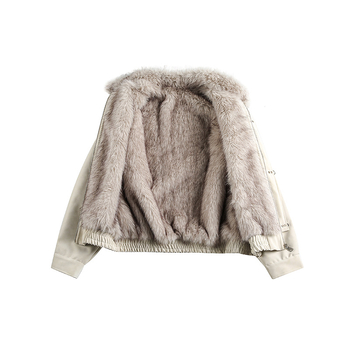 Jachetă din piele PU pentru bărbați, streetwear, închidere cu nasturi, fără glugă, iarna 2025