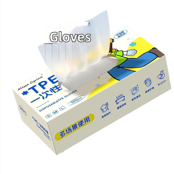 Jednokratne TPE rukavice, za prehrambenu upotrebu, vodootporne i otporne na ulje, debljina 0,05–0,1 mm, u kutiji