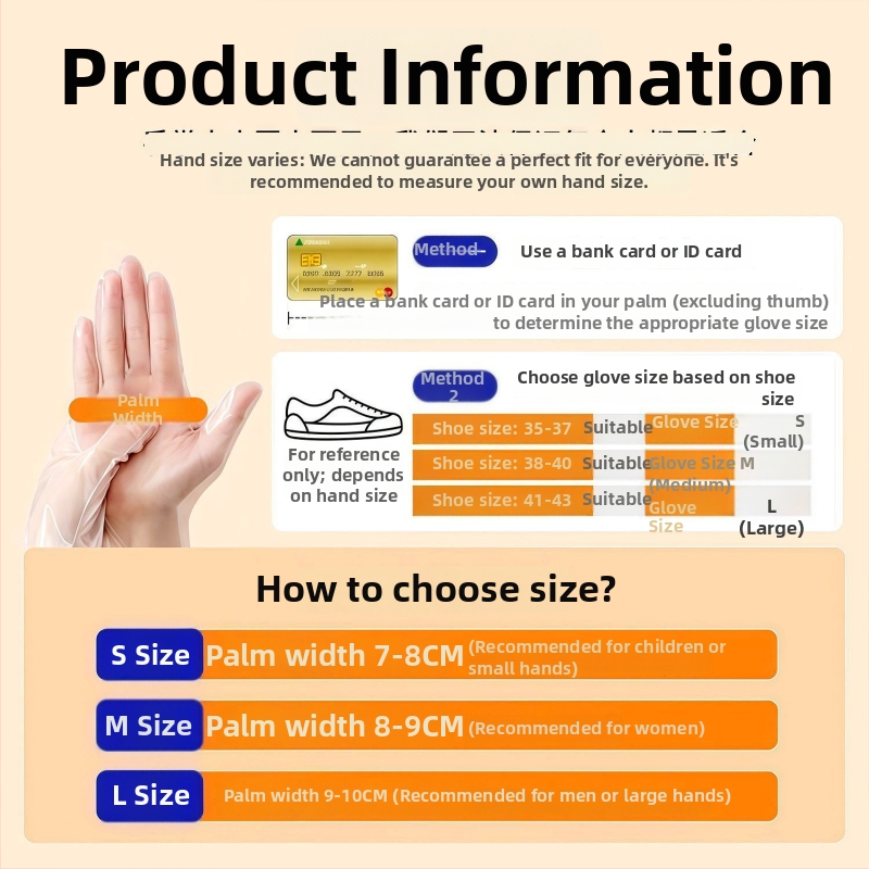 Jednokratne TPE rukavice, za prehrambenu upotrebu, vodootporne i otporne na ulje, debljina 0,05–0,1 mm, u kutiji