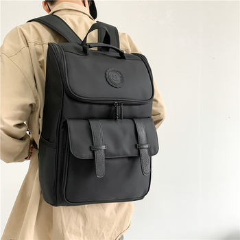 Ruksak Trendy Brand, Najlon, 20–35L, Pretinac za 15-inčni laptop, Zatvaranje na zip, Otporno na prskanje vode
