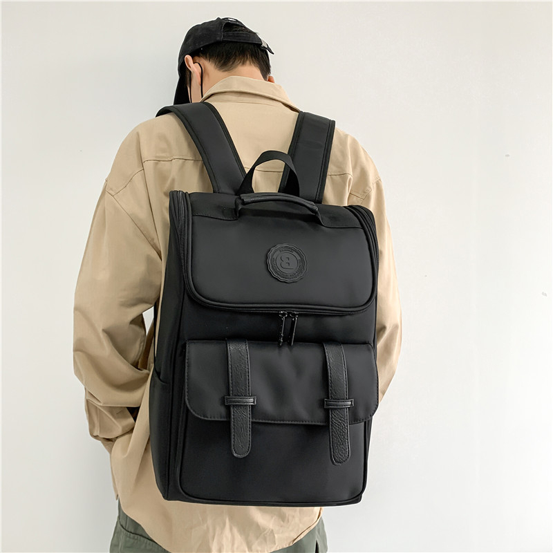 Ruksak Trendy Brand, Najlon, 20–35L, Pretinac za 15-inčni laptop, Zatvaranje na zip, Otporno na prskanje vode
