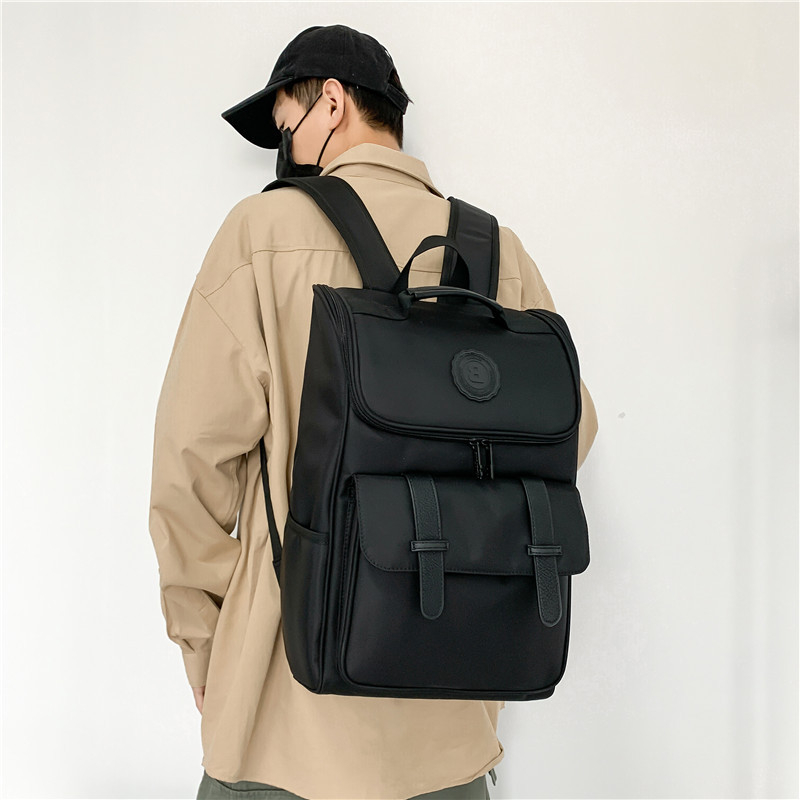 Ruksak Trendy Brand, Najlon, 20–35L, Pretinac za 15-inčni laptop, Zatvaranje na zip, Otporno na prskanje vode