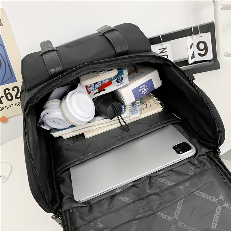 Ruksak Trendy Brand, Najlon, 20–35L, Pretinac za 15-inčni laptop, Zatvaranje na zip, Otporno na prskanje vode