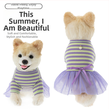 Fustă pentru animale de companie, design floral prințesă, unisex, poliester, Cat Deli