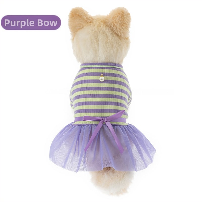 Fustă pentru animale de companie, design floral prințesă, unisex, poliester, Cat Deli