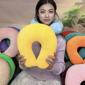 U-oblikovana putna jastučnica s PP pamučnim punjenjem za odrasle, kristalno mek materijal, moderni minimalistički stil, pogodna za putovanje autom, u uredu i zrakoplovom