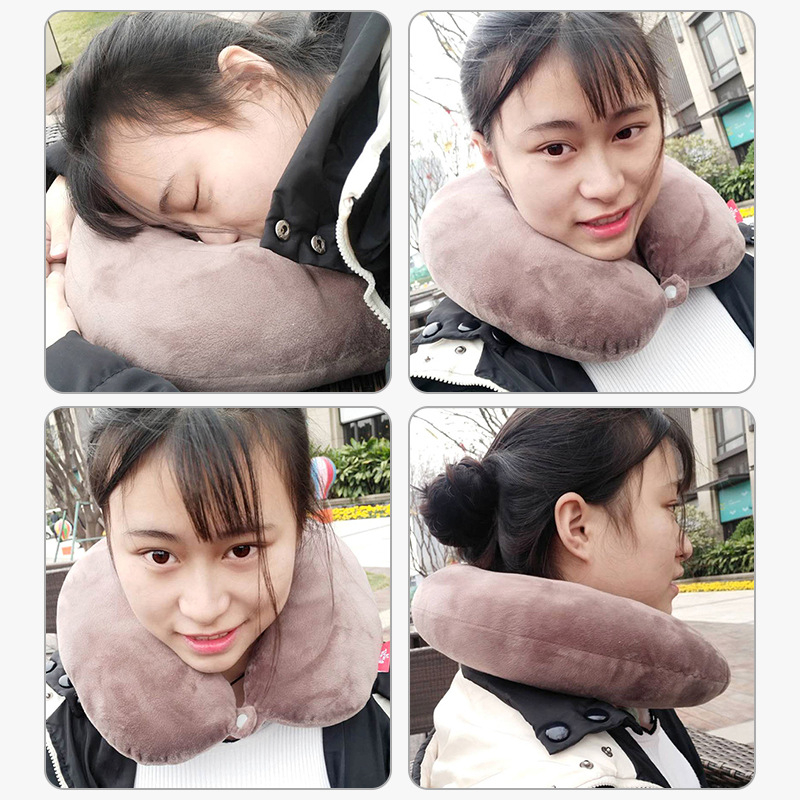 U-oblikovana putna jastučnica s PP pamučnim punjenjem za odrasle, kristalno mek materijal, moderni minimalistički stil, pogodna za putovanje autom, u uredu i zrakoplovom