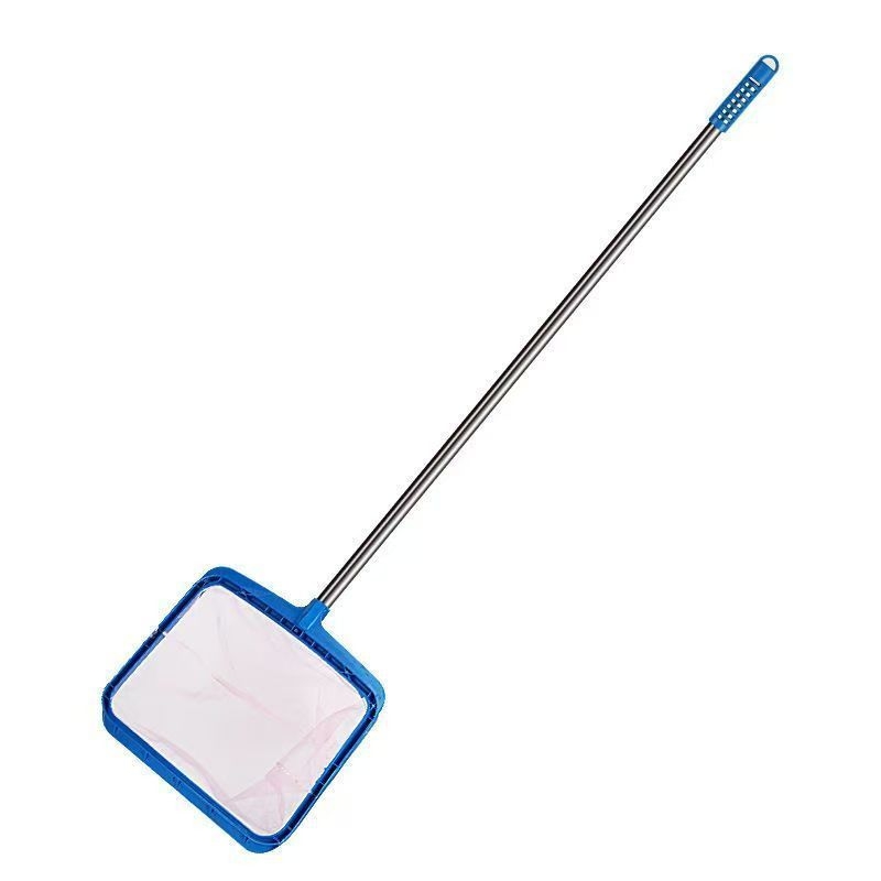 Ανοξείδωτο παιδικό δίχτυ για τετράγωνη λίμνη με τηλεσκοπική ράβδο, κωδικός 00201, βάρος 300 g, εξοπλισμός ενυδρείου