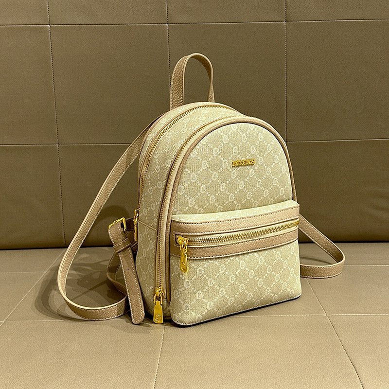 Rucsac pentru femei din piele naturală, protecție antifurt, capacitate mare și buzunare interioare multiple (buzunar cu fermoar, buzunar pentru telefon, buzunar pentru ID); MIEKS, design tridimensional