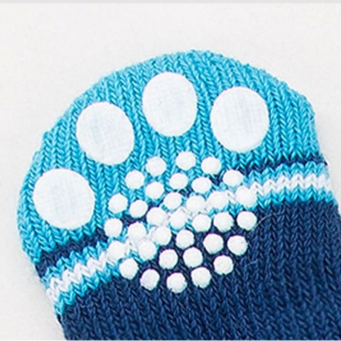 Șosete pentru animale de companie, talpă antiderapantă, din lână, model desen animat, tricot twill, pentru iarnă