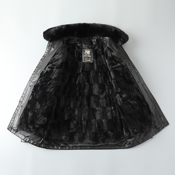 PU кожено яке за мъже със подплата от флис, яка лапел, цип, средна дължина, зима