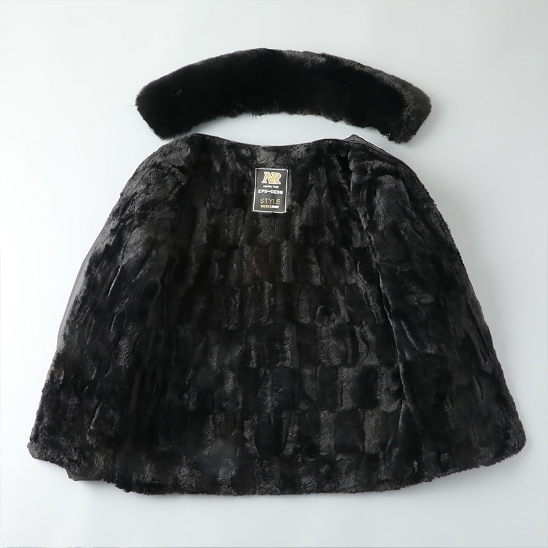 PU кожено яке за мъже със подплата от флис, яка лапел, цип, средна дължина, зима