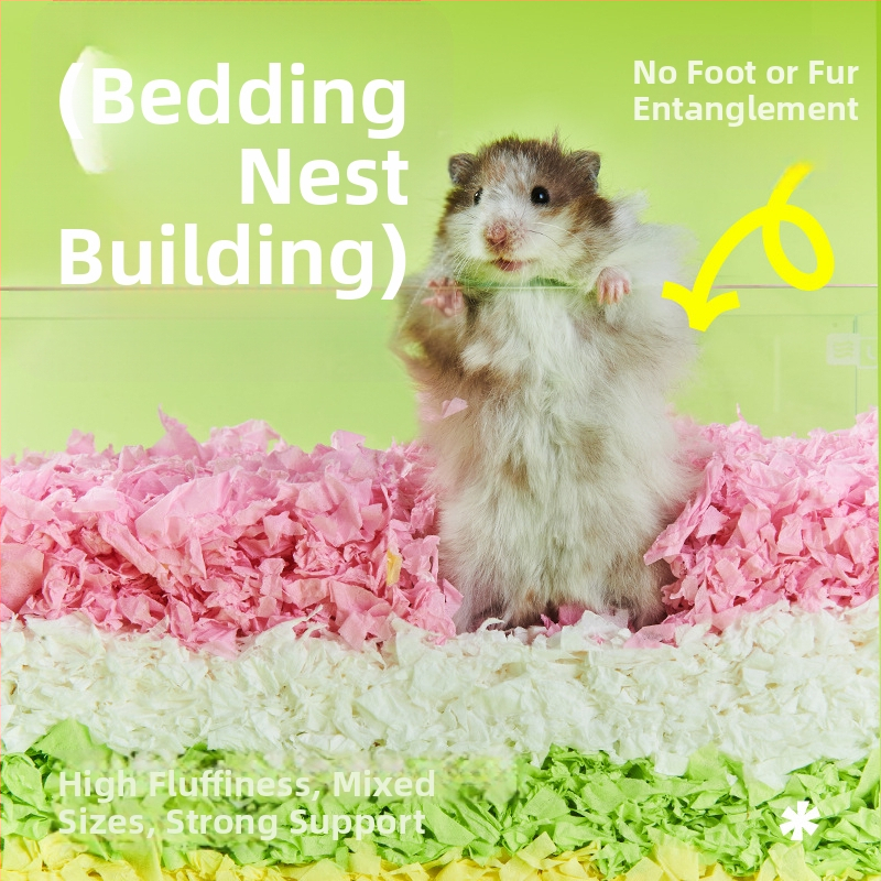 Yee hörcsög alom papírgolyókból, pormentes, nedvszívó és dezodorizáló, eredet Shandong