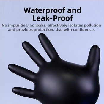 Jednokratne nitrilne rukavice, debele i vodootporne, prozirne, za laboratorijsku i kuhinjsku upotrebu, debljina 0,05–0,1 mm