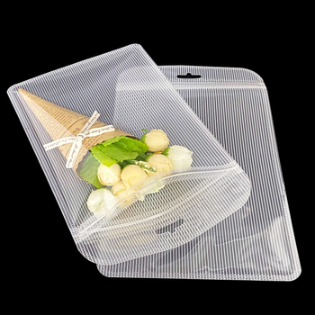 Zip-lock σακούλι από παχυσμένο ματ διαφανές πλαστικό με στρογγυλεμένες γωνίες, αυτοσφραγίζεται, μήκος σφράγισης 3 cm