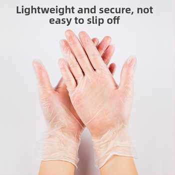 PVC jednokratne rukavice za prehrambenu industriju, kuhinju, vodootporne, otporne na masnoću, neprijanjajuće