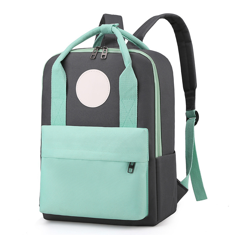 Školska torba za učenike, unisex, Oxford tkanina, kapacitet ispod 20 L, zatvaranje na zip, odjeljak za knjige s džepom na zip, japanski stil, dvostruke naramenice, podstava od poliestera, model 2412