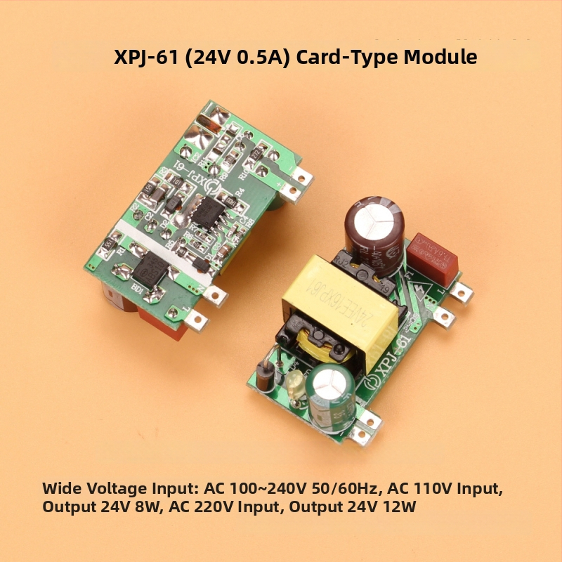 Izolovaný viacvýstupný spínaný zdroj modul: 12V 1A, 5V 2.4A, 24V 0.5A