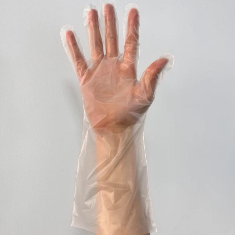 Jednokratne kućne rukavice, u kutiji, prozirne, protuklizne, opća debljina, plastične